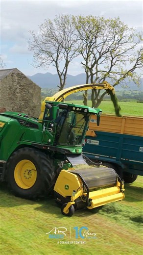 John Deere F9 1000 Working Through First Cut Silage #arimagery #farming #agriculture