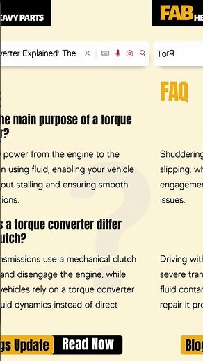 💡Torque Converter Explained: The Hidden Power Behind Smooth Acceleration