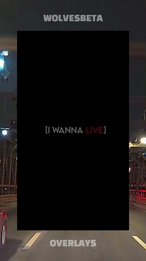 I wanna leave - Lyrics Overlay Edits