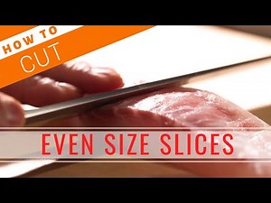 How to Cut Even Size Slices【Sushi Chef Eye View】
