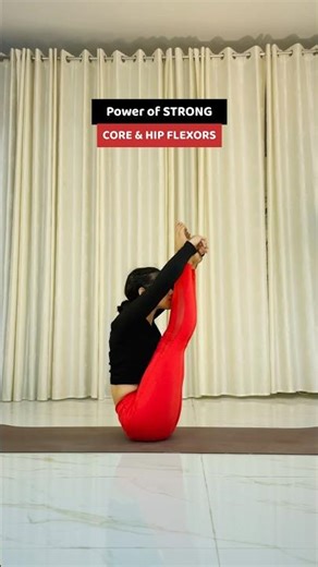 Core on. Power on.#shorts #strongcore #hipflexors #strength #yogaflow #yogaforstrength #yogatips