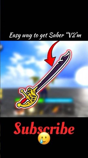 Easy way to get Saber “v2” #bloxfruits #roblox #shorts #viral ￼