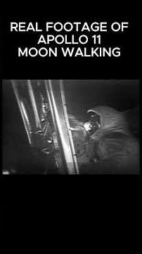 Real footage of Apollo 11 moon walking ‪@sciencedawn‬