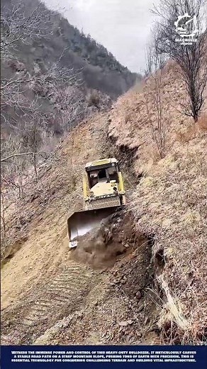 Precision Soil Grading Machine Innovation for built mountain slope road