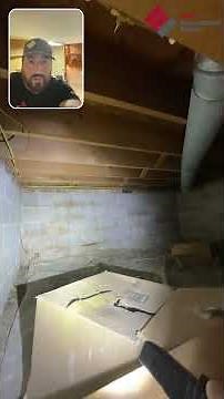 Water Leaking Through Cinderblock Foundation | Crawlspace Drain Tile Fix