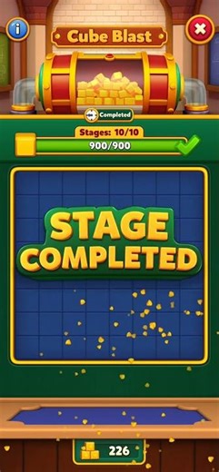 Cube Blast completed #royalkingdom