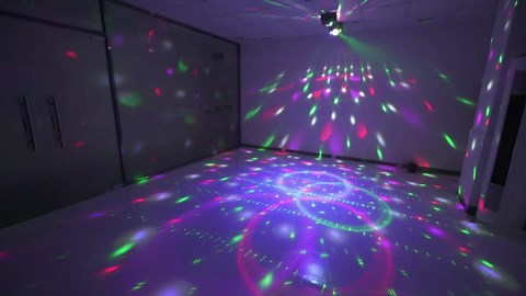 4 in 1 Party Lights Dj Disco Ball Light with Sound Activated and 6 Lighting Colors, LED Stage Strobe Lamp for Home Indoor Room Dance Parties Karaoke Club Show Bar Rave(Lampshade Diameter 5'')