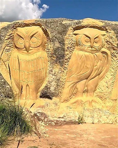 This corner of Spain has stone owls you have to see #villages #tourism
