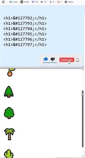 HTML Emoji Example 2 #htmlemoji #htmltutorial #htmlelements