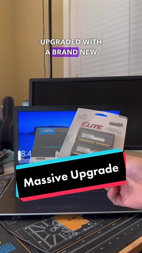 Gaming Changing Laptop Upgrade! #fyp #viral #techtok #pc #pcrepair #laptoprepair #pcupgrade #computerrepair #ssd #hp
