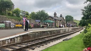 143K views · 2.4K reactions | Midland Railway 4F No. 43924 stopping at Oakworth Station, while running from Oxenhope to Keighley with the Vintage Carriages.  | The Keighley and Worth Valley Railway | Facebook