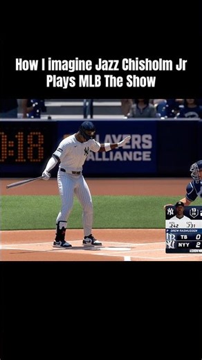 How Jazz Chisholm jr Plays MLB the Show 😳 #mlbtheshow #mlbtheshow26 #baseball #gaming #fyp