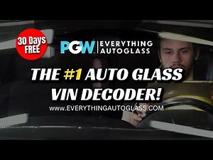 The #1 VIN Decoder for Auto Glass Professionals!