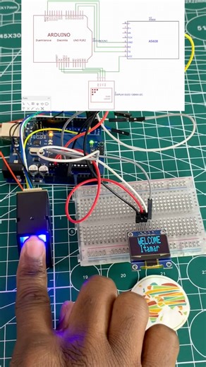 15K views · 125 reactions | Interface Arduino Uni with AS608 Fingerprint Module #TMEeducation #uploadideaswithitamar #electronicsengineering #electronics #engineering #Arduino #arduinobeginner | Upload Ideas with Itamar | Facebook