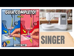 SINGER 7640: How to Thread and Fill the Bobbin (STEP BY STEP WITHOUT ERROR)