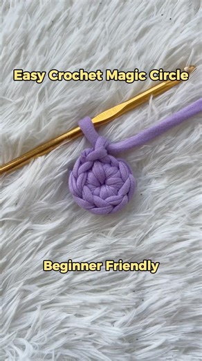 This is the easiest magic circle, Beginner Friendly! #crochet #crochettutorial #beginnercrochet