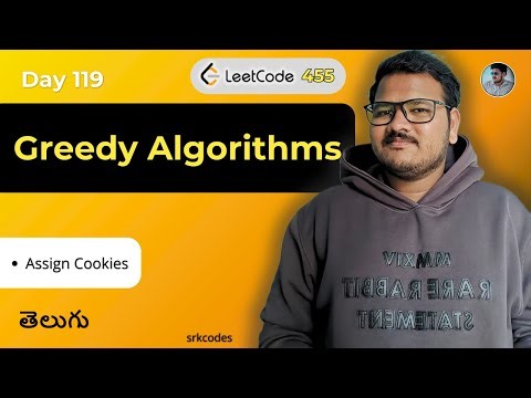 Assign Cookies Problem in Telugu | Greedy + Two Pointer | Leetcode 455 | Python DSA | srkcodes
