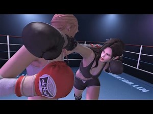 3d Fight Animation (Game Animation) - Girls fight part 2