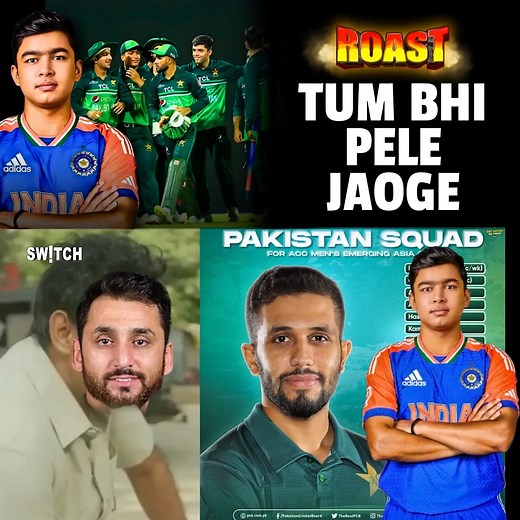 247K views · 8.8K reactions | ROAST | Pakistan Vaibhav Suryavanshi ki batting dekh ke fir ro pada | Asia Cup Rising Stars 2025 | Cricket #AsiaCupRisingStars #VaibhavSuryavanshi #IndiaCricket #PakistanCricket #CricketRoast #INDvsPAK #AsiaCup2025 #RisingStars #CricketComedy #CricketHighlights | Zee Hindustan | Facebook
