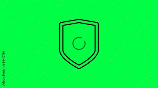 Approval Animation Icon, 4K Video Looping Animation On Green Screen, Certificate Guarantee Symbol, Motion Graphics For Buttons Web Design.