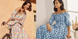 Boden's new off-the-shoulder midi dress is getting so much love on Instagram