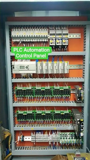 PLC Automation Control Panel. #PLC #ControlPanel #IndustrialAutomation #fengineerx #FisenAutomation