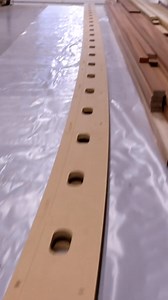 That’s one big jig! Testing out the new version of the stringer jig for Temptress 🔥 This new jig will allow marking of the primary bevel line and frame notch bevels so the shaping can all be done off the boat 📈 | Dan Lee Boatbuilding