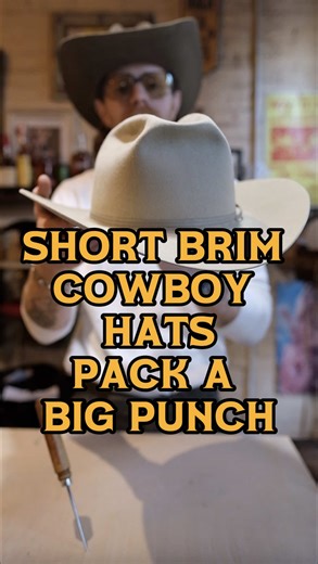 Short brim cowboy hats still pack a big punch! If you’ve always wanted to get A Hat that feels Western or Cowboy, but you’re not sure you want to do a huge brim, the short brim cowboy hat could be the perfect style for you! #cowboyhat #mensfashion #westernfashion #style