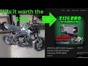 Did it really make a difference?? Kawasaki Z125 Pro O2 eliminator.