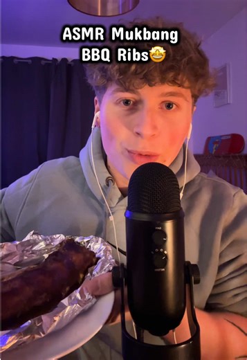 Hey! I know you seem to love the asmr Mukbangs😁these ribs were soooo good, I will actually be replying to comments tomorrow🙏🏻I hope things relaxing/entertaning. I’m not really sure of the purpose of a mukbang. But regardless… enjoy!!! See you tomorrow 😌😎 #asmr #asmrmukbang #mukbang #asmreating #bbqribs