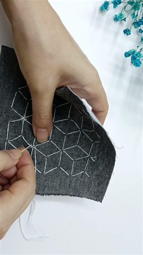 Sashiko project 63/365 #sashiko #slowstitching #embroidery