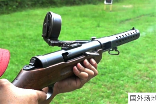一战德国 伯格曼MP18冲锋枪 射击