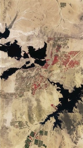 🏜️ Desert Cropland Spotted From Space