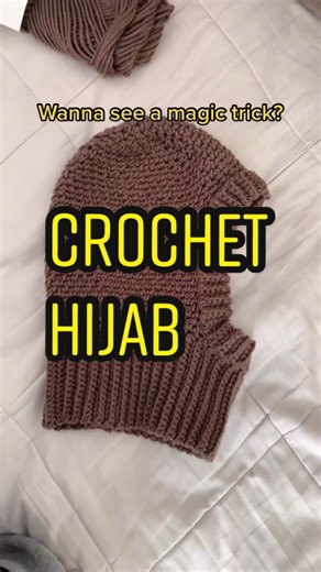 Handmade Crochet Hijab with Shorter Neck