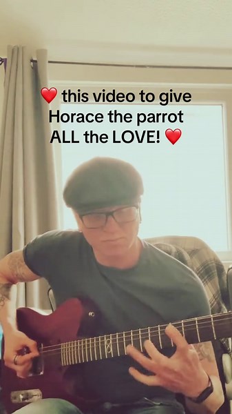 This bird is more Metal than I’ll ever be. 🦜🤘 Horace the Parrot vs. The hardest InMe riff ever. 🎸 Let’s go. 😈 A massive thank you to the awesome @OPSean's Productions for the original video (give them a follow). And of course, Horace the parrot. 💖💜🖤 #InMe #Parrot #HeavyMetal #GuitarTok #funnyanimals