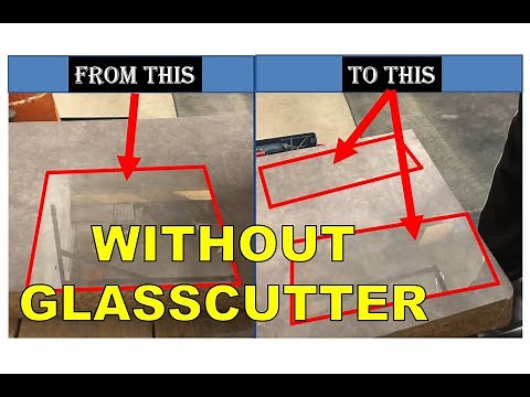HOW To CUT Glass WITHOUT a Glass Cutter!