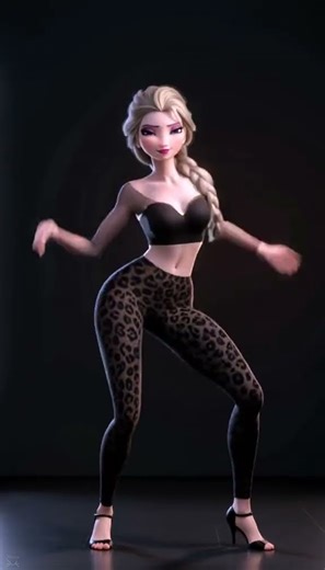 Dancing Elsa #frozen #frozen2 #frozenelsa #frozenanna #aifusio #artificalintelligence #aiart #disney