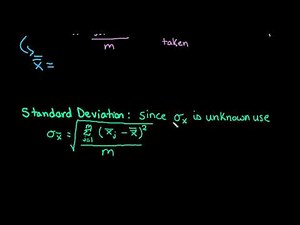 Quality Control Mean and Standard Deviation of Sample Means of Multiple Samples TI 84