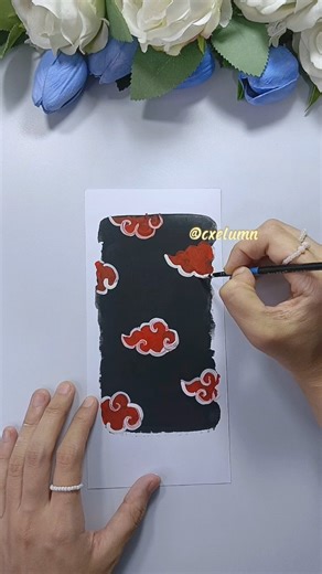 🖤❤#naruto #akatsuki #anime #ideas #diy #craftideas #gouache #aesthetic #shorts #phonecase