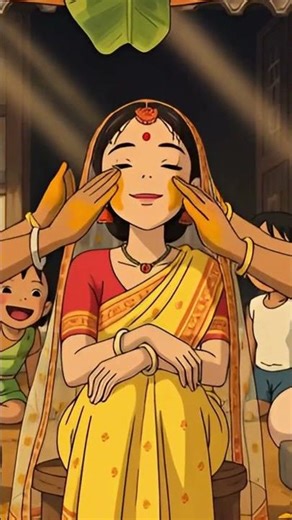 Village Wedding | Ghibli Style ASMR #shorts #ghiblistyle #asmr #animation