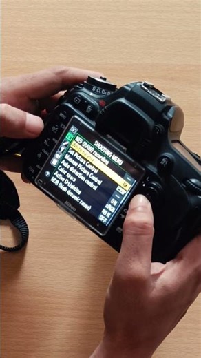 How to change color temperature - Nikon d610 #nikond610 #dslr #shorts #colortemperature