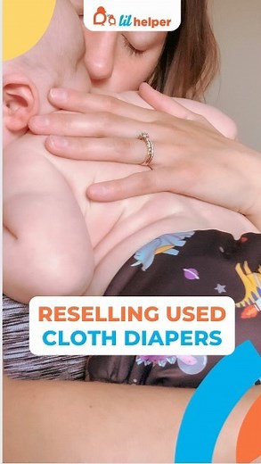 Most new parents who use reusable cloth diapers will sell their cloth nappies to other first time parents who want to try cloth diapering. Some cloth diaper mamas will pass on their used cloth nappies to friends or family after their kids are potty trained. Because Lil Helper cloth diapers are made like a technical product with materials that withstand hundred of wash and dry cycles they are still in good condition after being used for years. Well made Cloth Diaper retain 40-60% of their value e