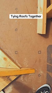How we tie two roofs together in rough framing.. #construction #building #carpentry | MattBangs Wood9