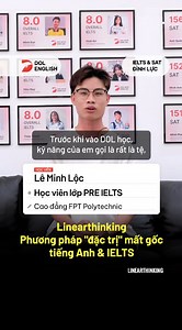 484K views · 389 reactions | Xây nền IELTS vững chắc từ con số 0 cùng Linearthinking, "xóa sổ" nỗi lo mất gốc tiếng Anh #DOL_English #Linearthinking | DOL Đình Lực - điểm & review học viên | Facebook