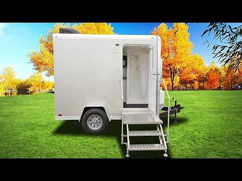 Single Mobile Shower Portable Restroom Combo | Comfort Series