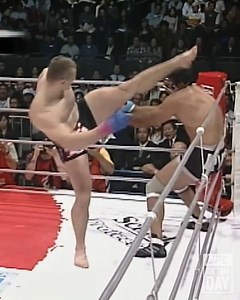 We all know what happens next when the left kick lands! ☠️ #OnThisDay in 2003, Mirko Cro Cop blasted his way to victory in only 46 seconds! 📺📱💻 Stream thousands of fight classics only on UFC Fight Pass | UFC