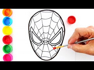 Draw and Paint SPIDER-MAN Easy 🕷🎨 | Simple Step by Step Painting