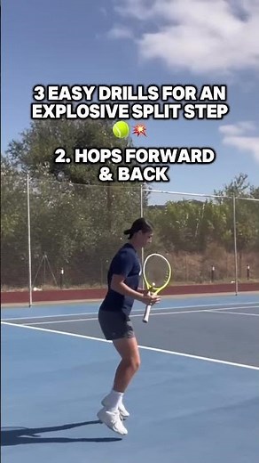 3 easy drills to improve your split step 💥🎾 #tennis