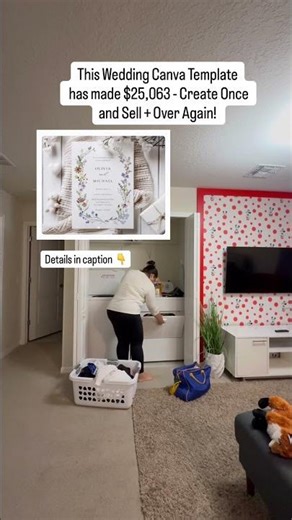 This Wedding Canva Template Made $25,063 (Details In Caption) #digitalproducts