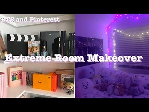 BTS ARMY ROOM MAKEOVER/TRANSFORMATION 2021 *aesthetic/pinterest inspired* ✨💜